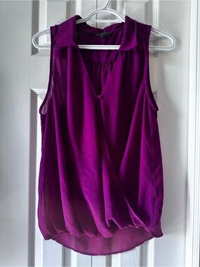 Calvin Klein Sleeveless Wrap-Style Camisole - Magenta